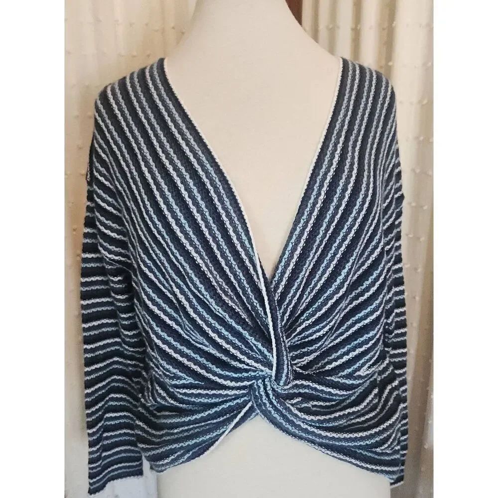 a.n.a. sweater, knotted in front